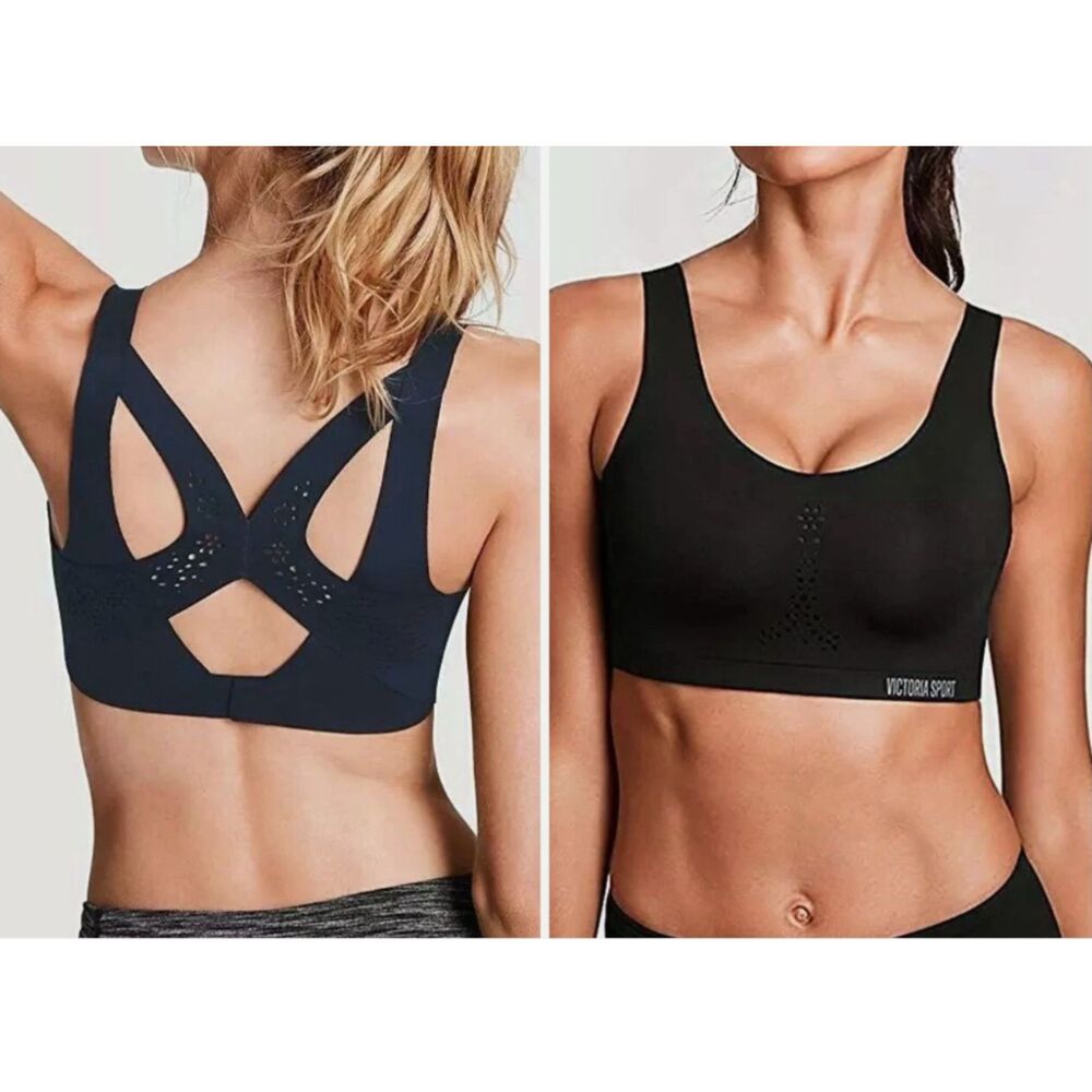 ~ Victoria Sport 32DD/E Angel Max Sports Bra Peach/Pink Firm Support Adjustable - Picture 5 of 14